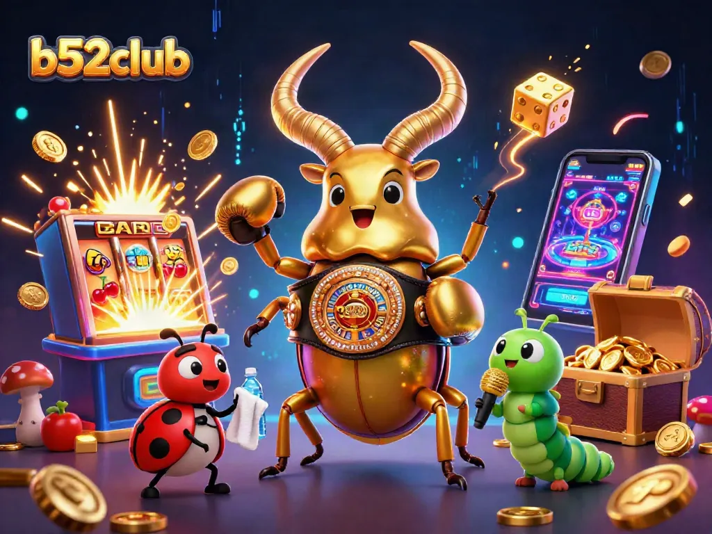 Engage with thrilling b52club excitement through an ultra-detailed 3D casino scene bursting with jackpots.
