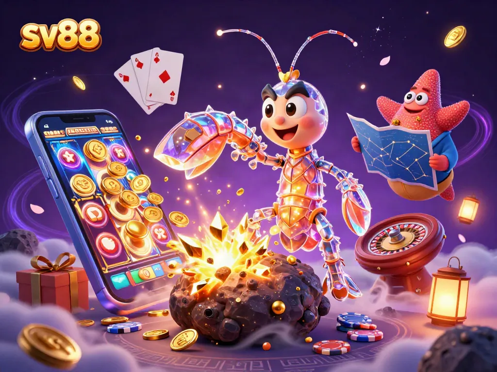 Engage in thrilling sv88 gambling adventures with dynamic casino characters and golden treasures.