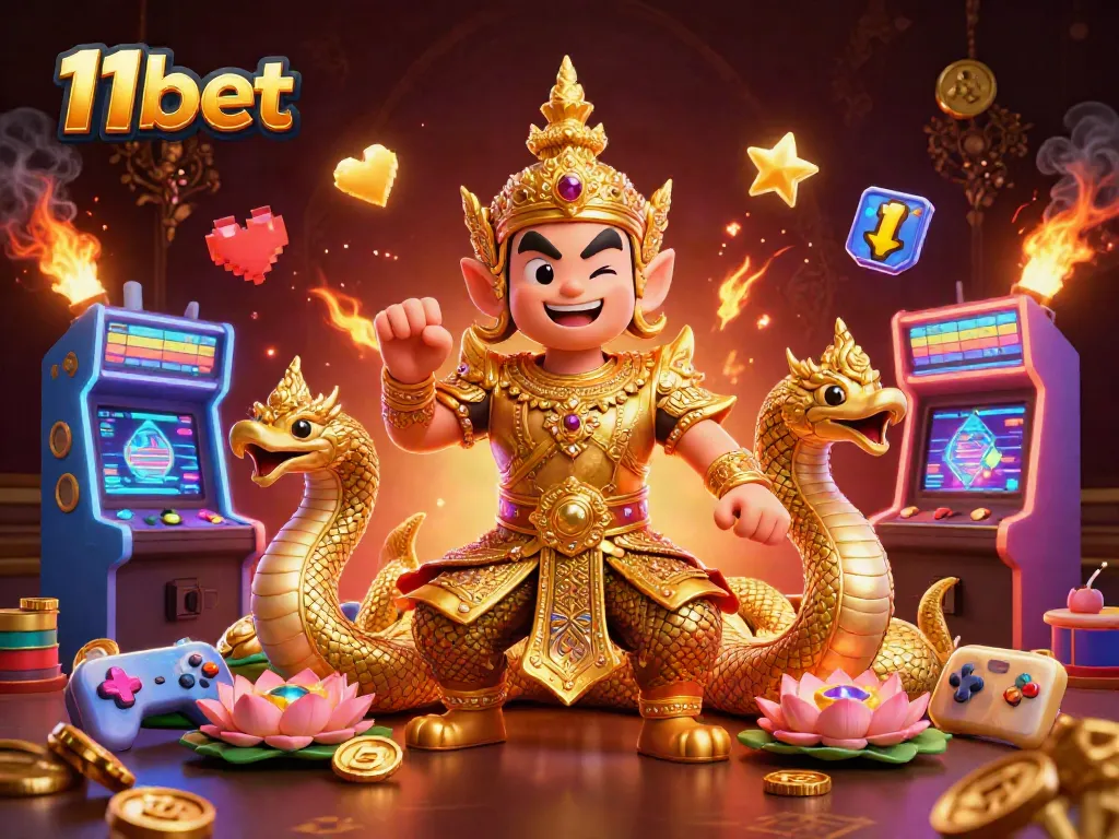 Engage with thrilling 11bet gaming adventures featuring a vibrant casino scene.
