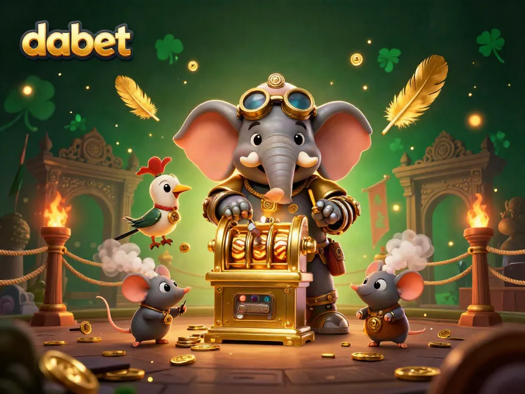 Experience thrilling gaming action with dabet's immersive online casino platform showcasing vibrant characters and dynamic elements.
