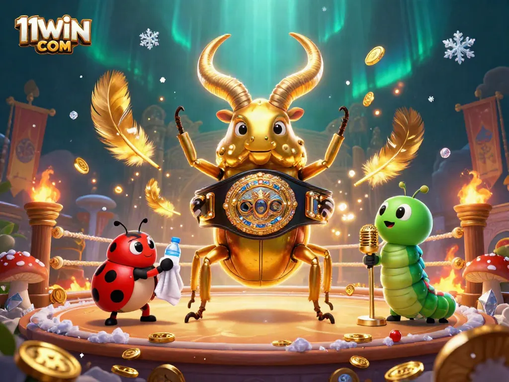 Experience the excitement of 11WIN COM with a dynamic casino-themed 3D illustration.