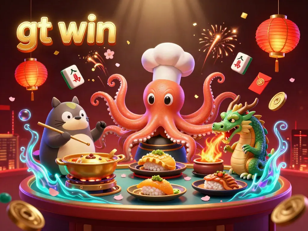 Engage with gt win's magical casino experience featuring animated characters and vibrant scenes of fortune.