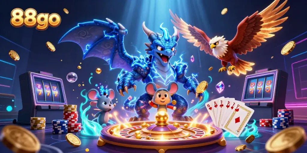 Experience thrilling gameplay with 88go as majestic characters inspire excitement in the casino world.